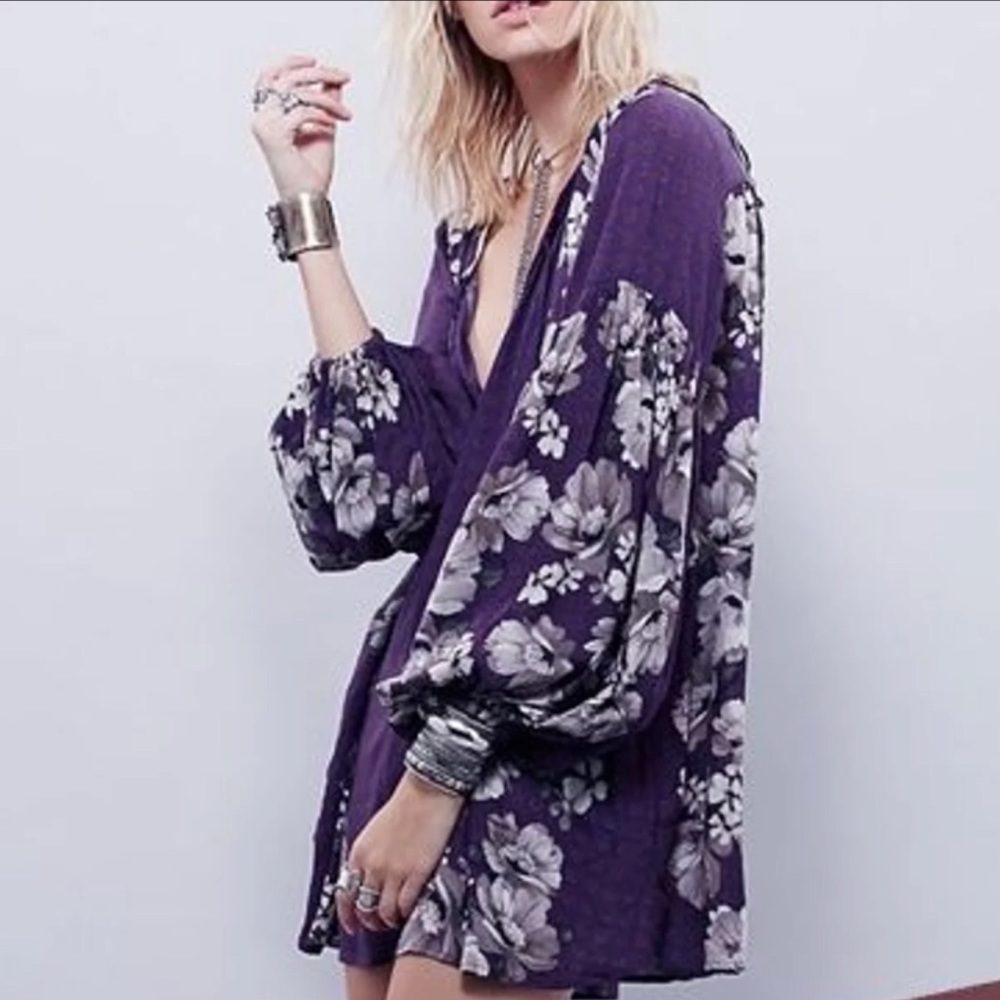 NWOT Free People Sunset Boulevard Floral Romper - Picture 3 of 8